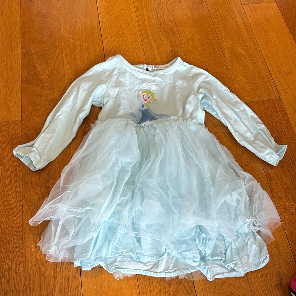 Monica + Andy Frozen Elsa Tulle Skirt 4T Dress